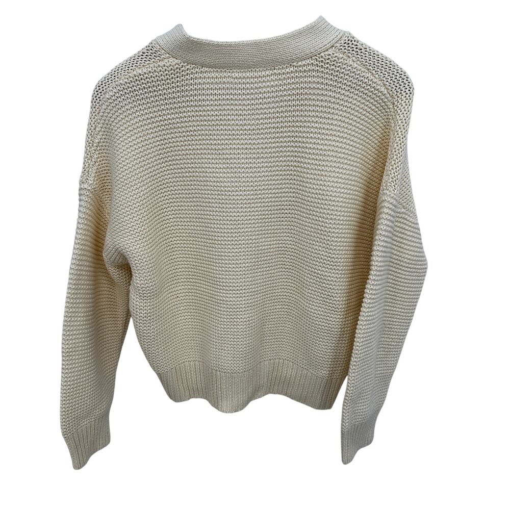 ALEX MILL NWT Evereve Nico Cotton Button Front Cardigan Sweater in Ivory // XS - Picture 14 of 14